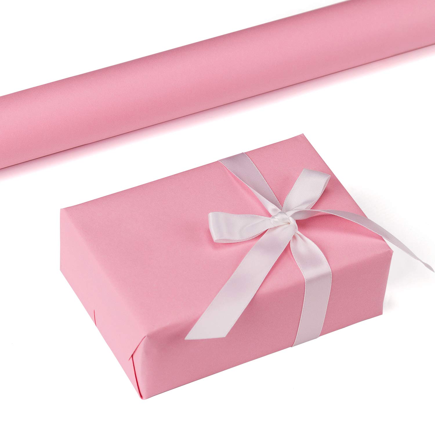 Flower Wrap Kraft - 30 センチメートル * 3 メートル純色クラフト紙ロールバンドル厚い包装紙フラワーショップホリデーギフト包装材料