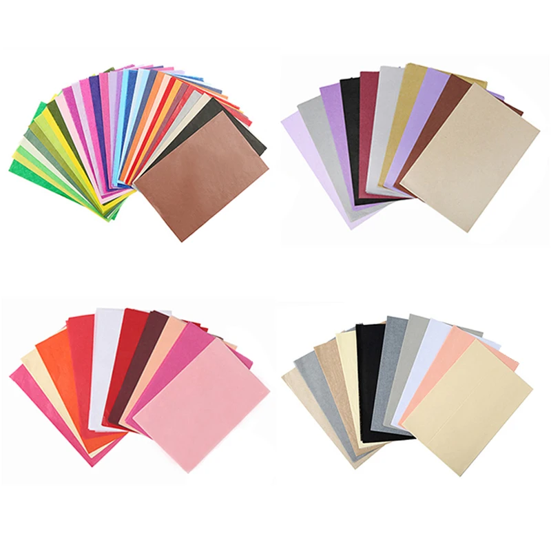 Flower Wrap Kraft - 21*14 センチメートルカラフルな混合 A5 ティッシュペーパーフラワーワイン包装紙ホームデコお祝い & パーティー結婚式