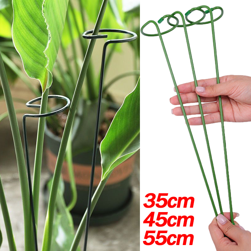 Florist Supp - 1-10 個金属単一幹植物低木ホルダーガーデンサポートステークリングバラの花野菜つる家庭園芸ツール