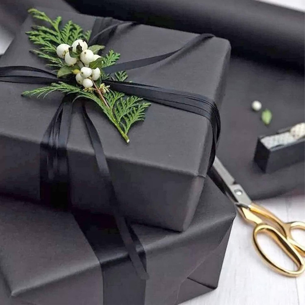 10～100枚入り 黒色薄葉紙 包装用 ギフト包装 クラフト - Flower Wrap Kraft のレビューと価格