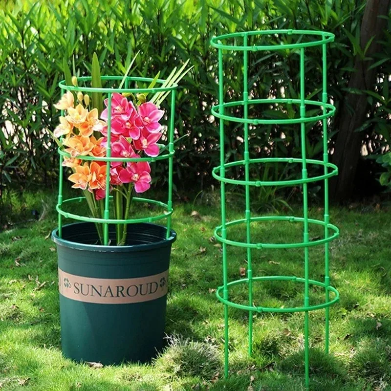 トマトケージトレリスプラスチック柱つる植物ブラケット鉢植え花 - Florist Supp のレビューと価格