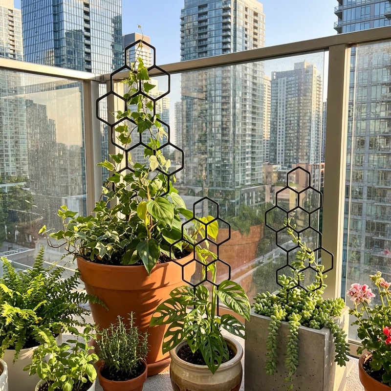 2個入り ハニカム型植物用トレリス 鉢植えのつる性植物用サポ - Florist Supp のレビューと価格