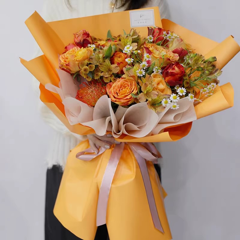 砂の花の包装紙、防水の花束材料、花屋の供給、ヤヤウ砂紙、韓国 - Flower Wrap Kraft のレビューと価格