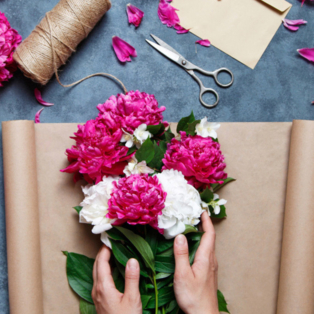 2ロールクラフトペーパーロール 多目的包装紙 ギフト包装 花 - Flower Wrap Kraft のレビューと価格