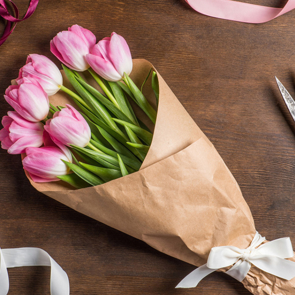 2ロールクラフトペーパーロール 多目的包装紙 ギフト包装 花 - Flower Wrap Kraft のレビューと価格