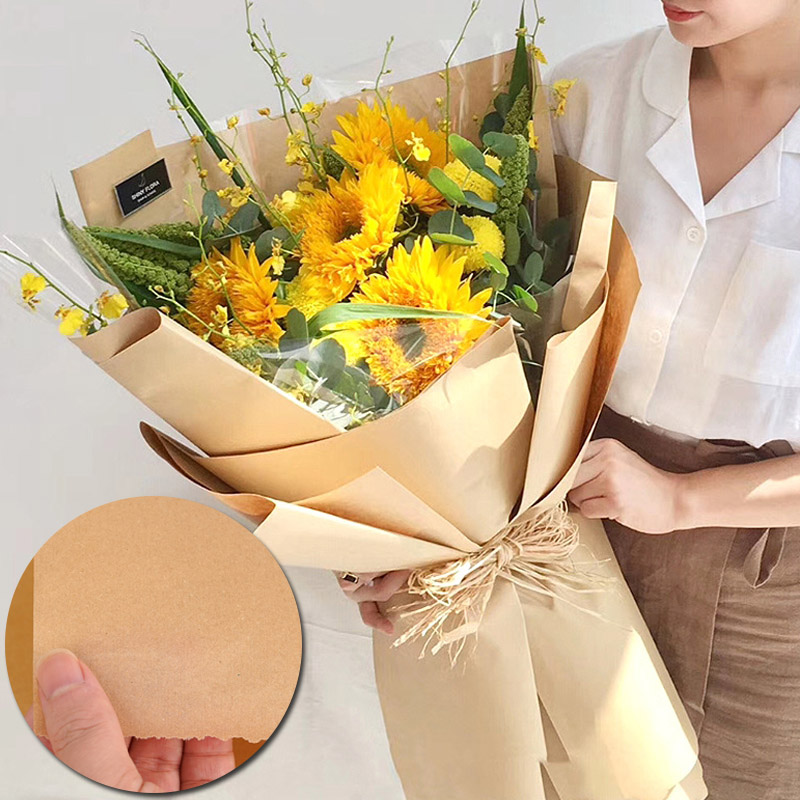 45 センチメートル * 1000 センチメートルブラウンク - Flower Wrap Kraft のレビューと価格