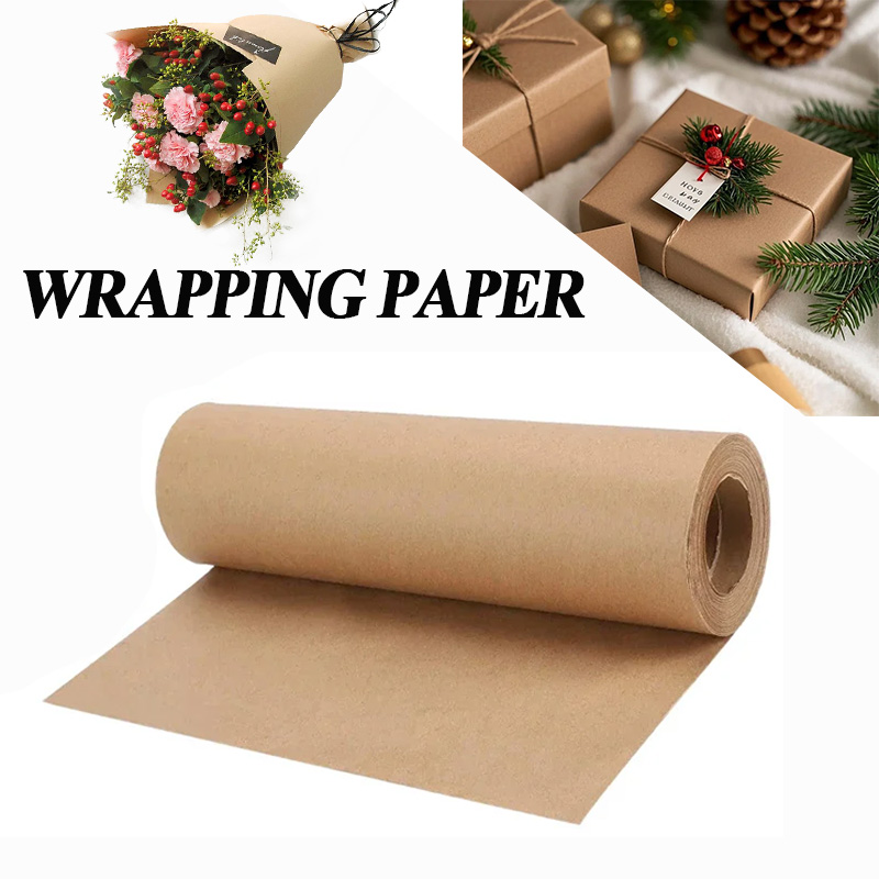 YITAPE 30cm*5M ブラウンクラフトペーパーロール - Flower Wrap Kraft のレビューと価格