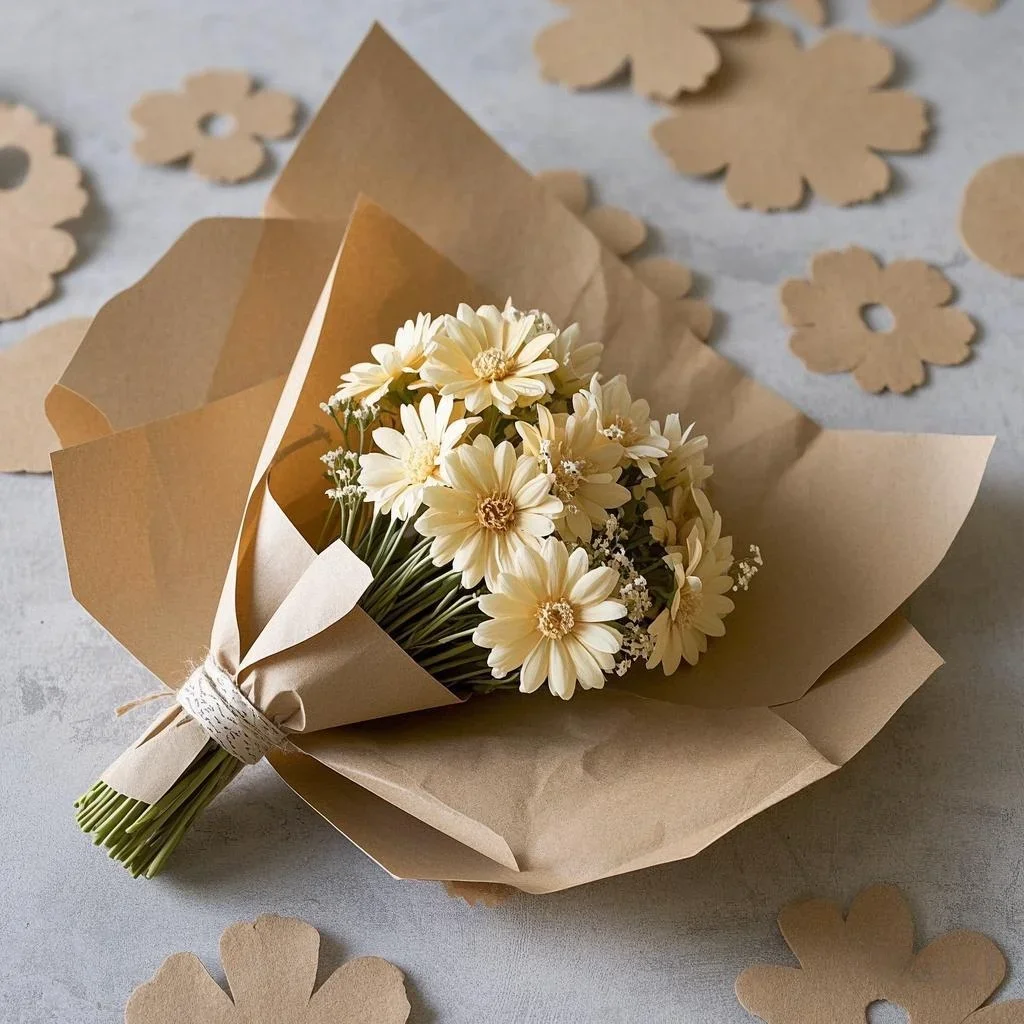 YITAPE 30cm*5M ブラウンクラフトペーパーロール - Flower Wrap Kraft のレビューと価格