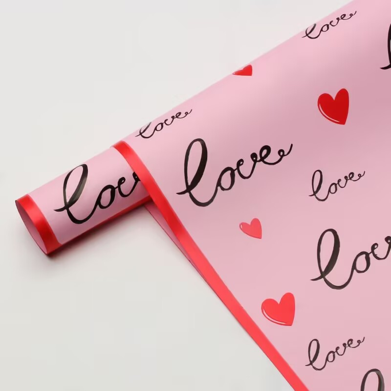 20枚入り ラブフラワー包装紙 韓国風 ギフト ローズ包装  - Flower Wrap Kraft のレビューと価格