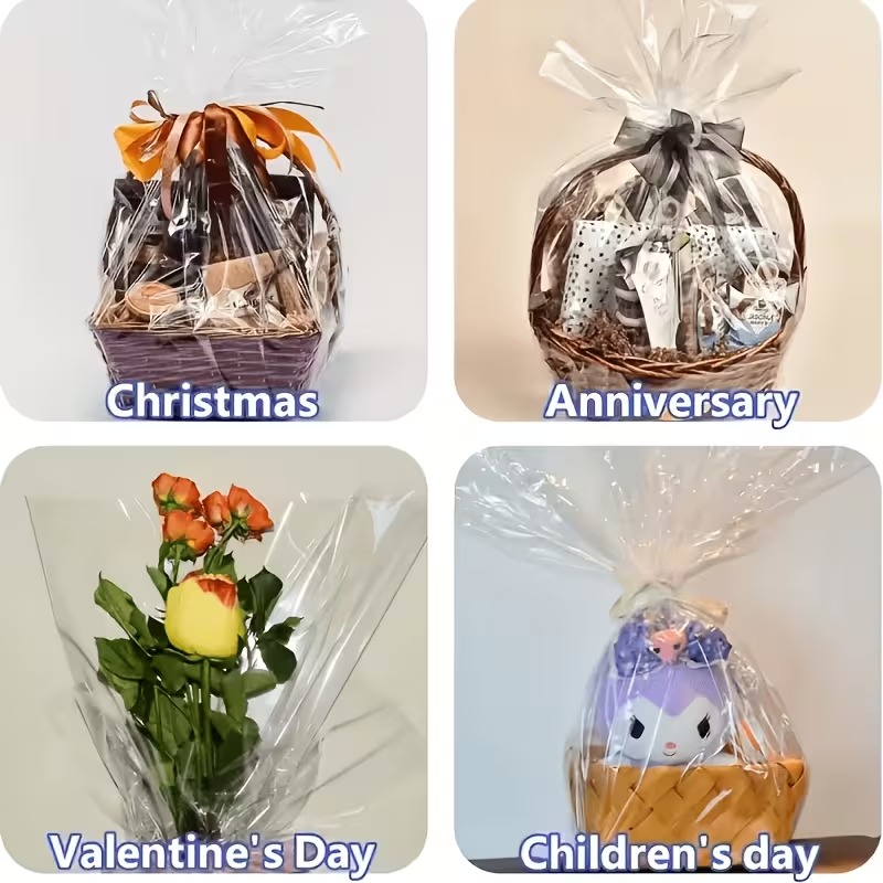 フラワーラッピングペーパー 透明フィルム包装ロール 花包装  - Flower Wrap Kraft のレビューと価格