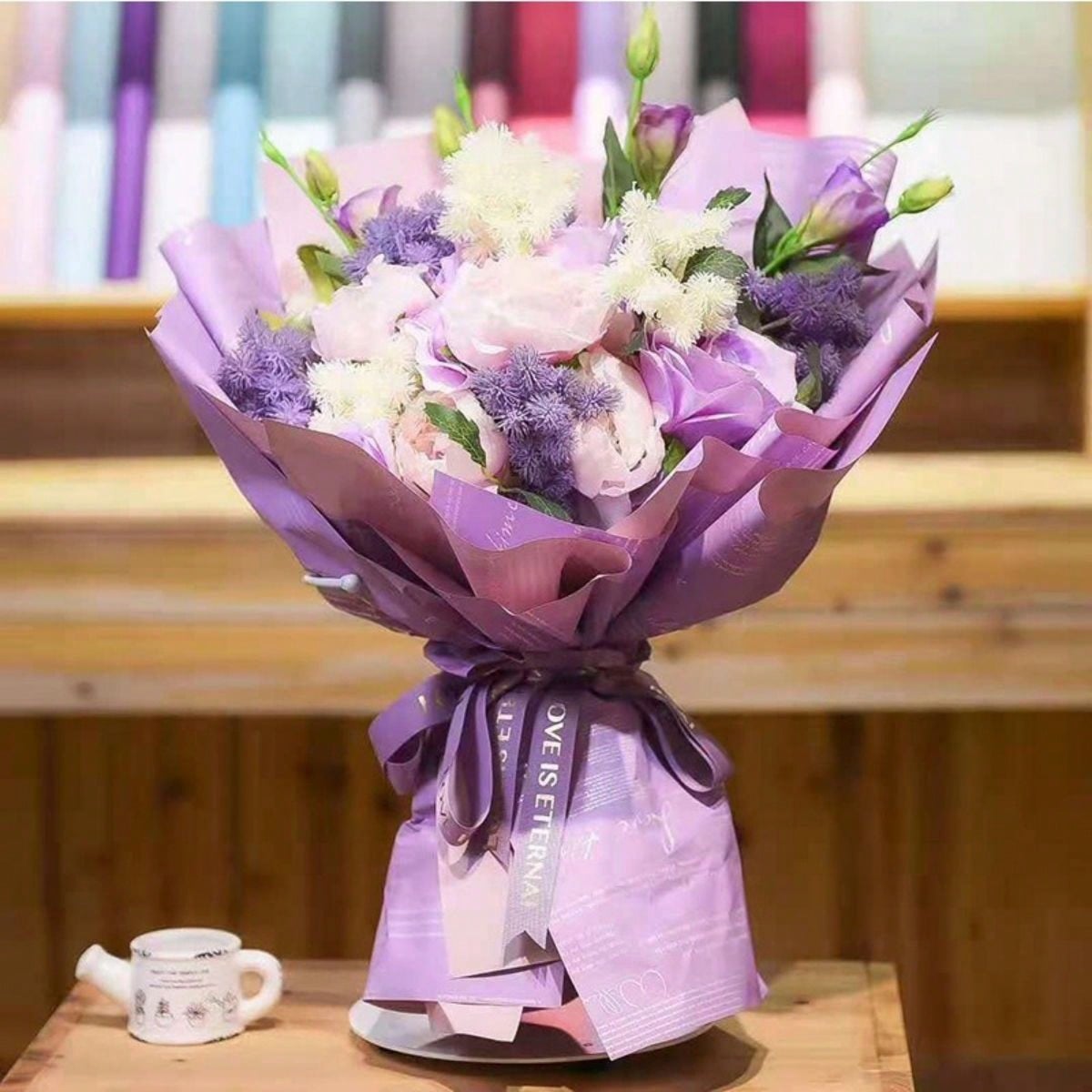 20 個防水ツートンカラーのエレガントな花の包装紙、花の花束 - Flower Wrap Kraft のレビューと価格